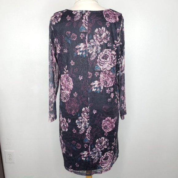 a:glow a glow Soft Floral Lace Overlay Maternity Dress Size XL - Picture 8 of 11